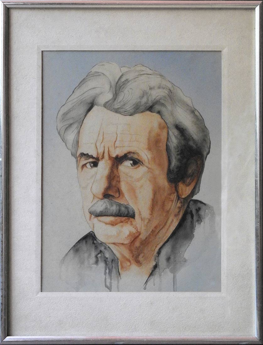 Thomas Hart Benton watercolor painting