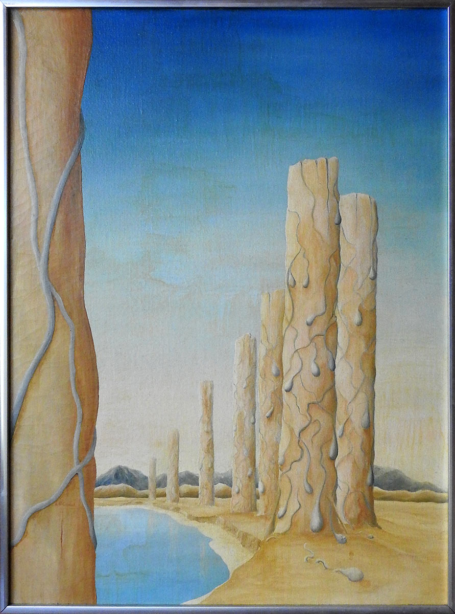 Desert Columns oil painting