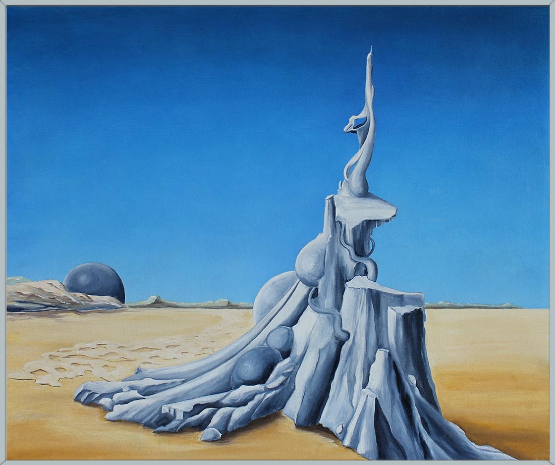 Sentinel oil painting